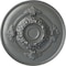 Ekena Millwork Monique Ceiling Medallion (Fits Canopies up to 3 3/4"), Hand-Painted Platinum, 13 3/4"OD x 1"P CM13MOPLS - alternate 1